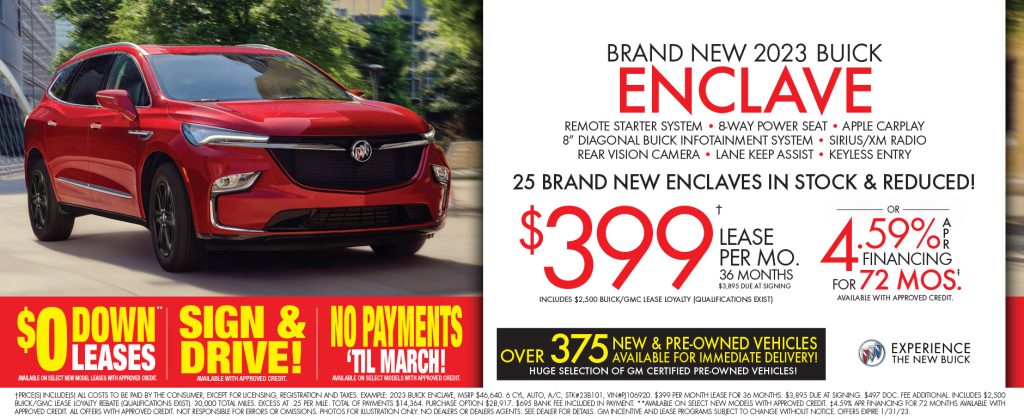 Sign and Drive Lease Buick Enclave