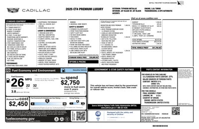 2025 Cadillac CT4 Premium Luxury