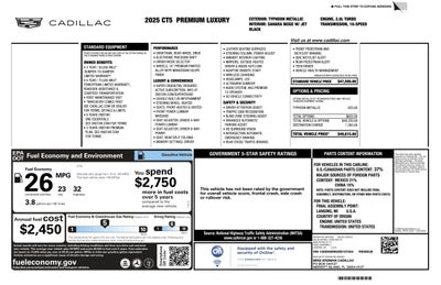 2025 Cadillac CT5 Premium Luxury