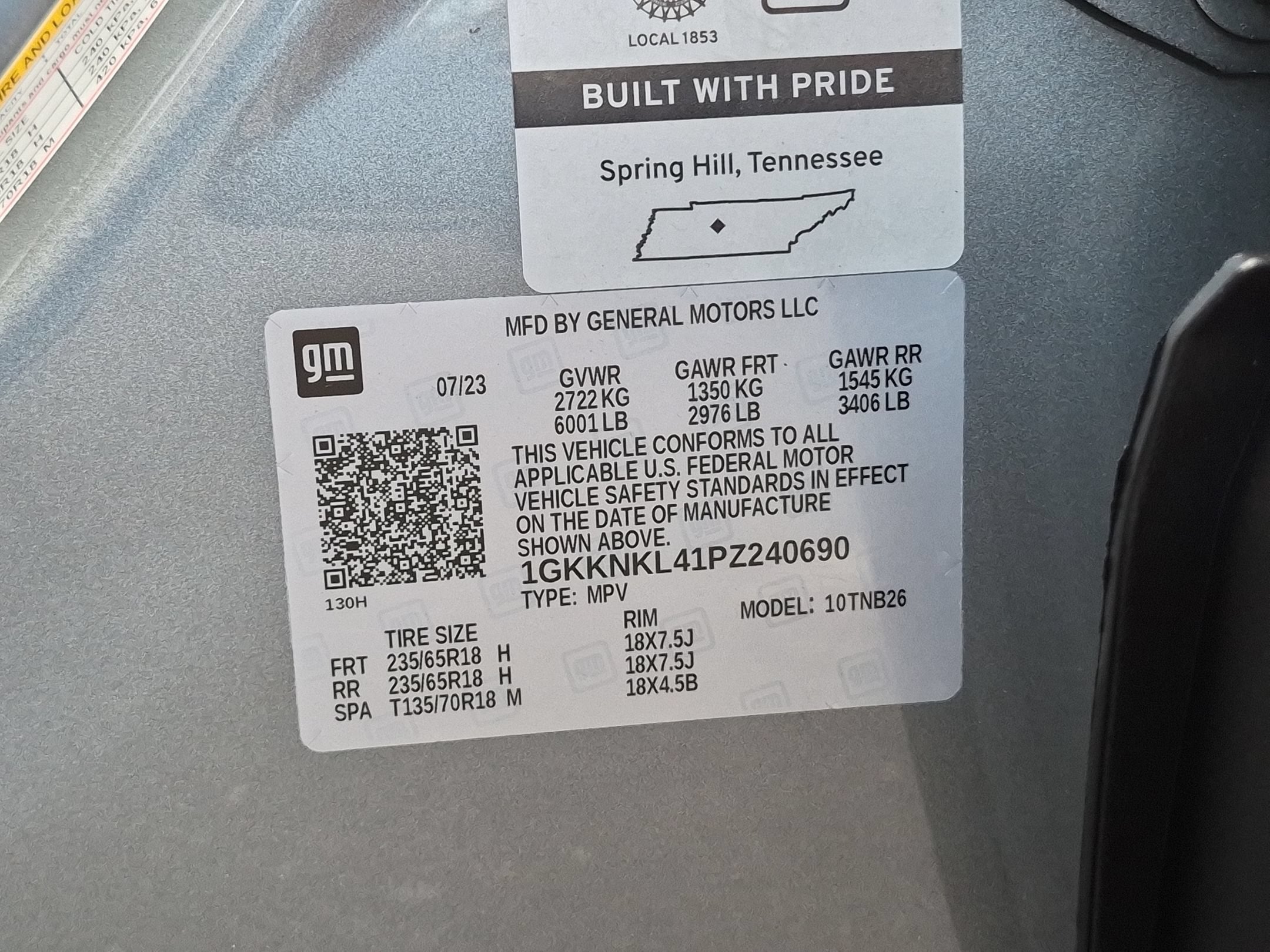 2023 GMC Acadia SLE