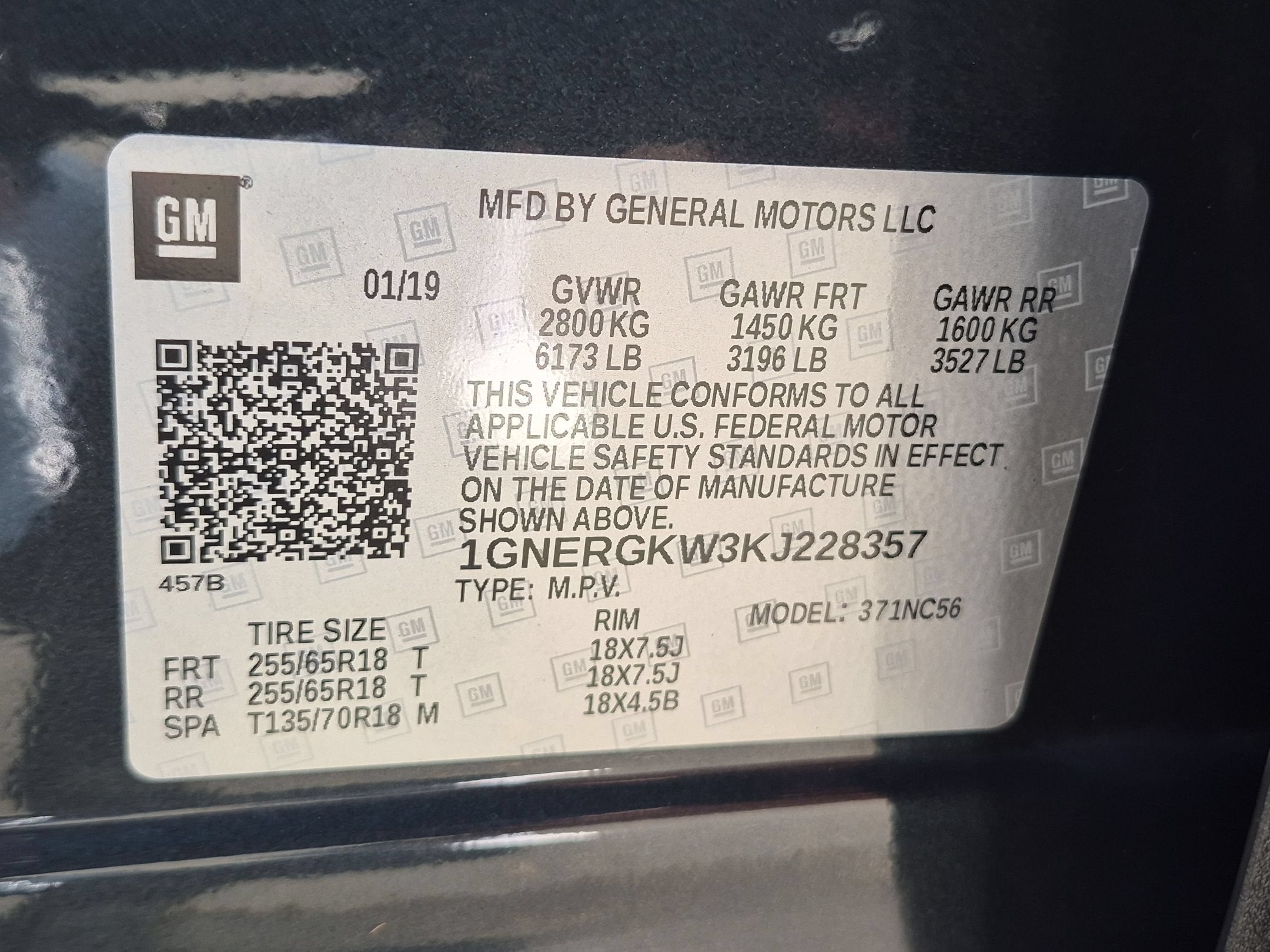 2019 Chevrolet Traverse LT Cloth