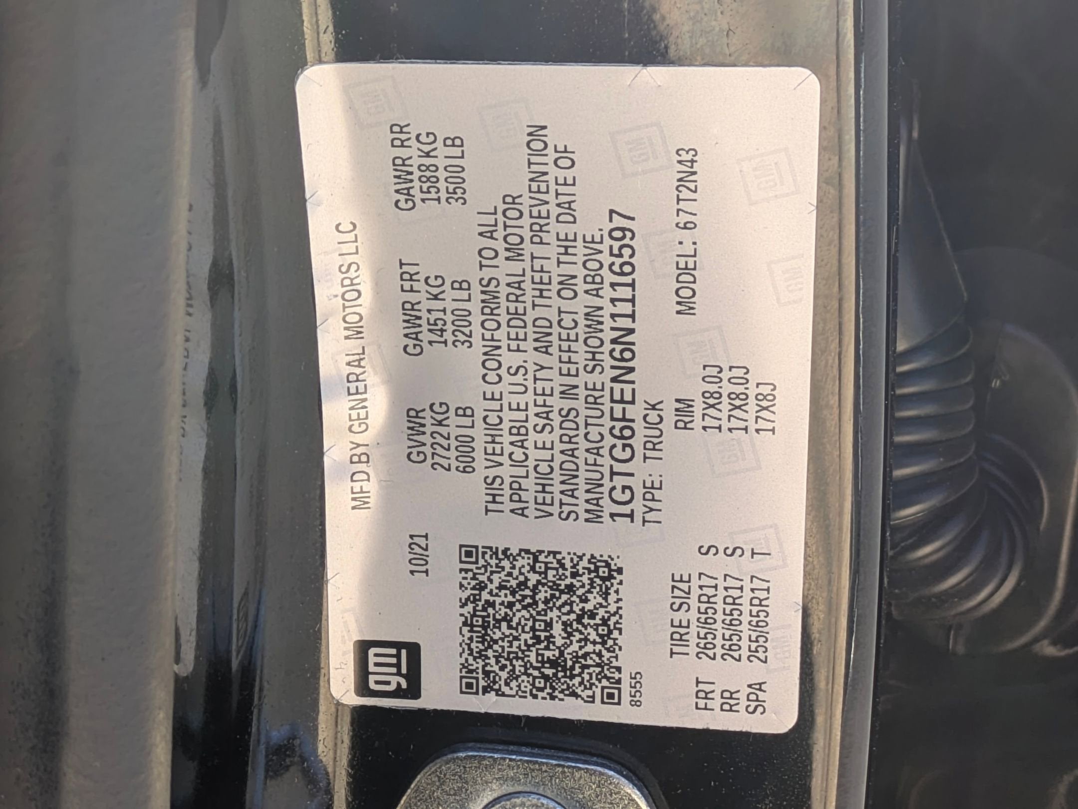 2022 GMC Canyon AT4 - Cloth