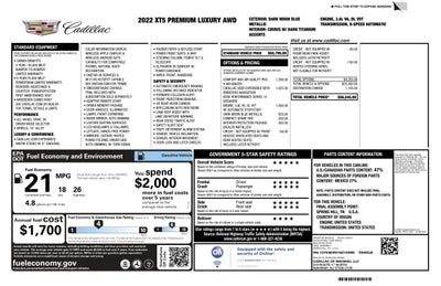 2022 Cadillac XT5 Premium Luxury