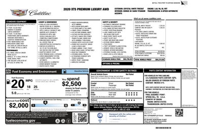 2020 Cadillac XT5 Premium Luxury