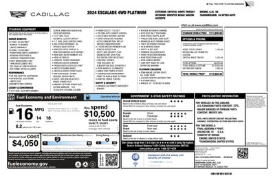 2024 Cadillac Escalade Premium Luxury Platinum