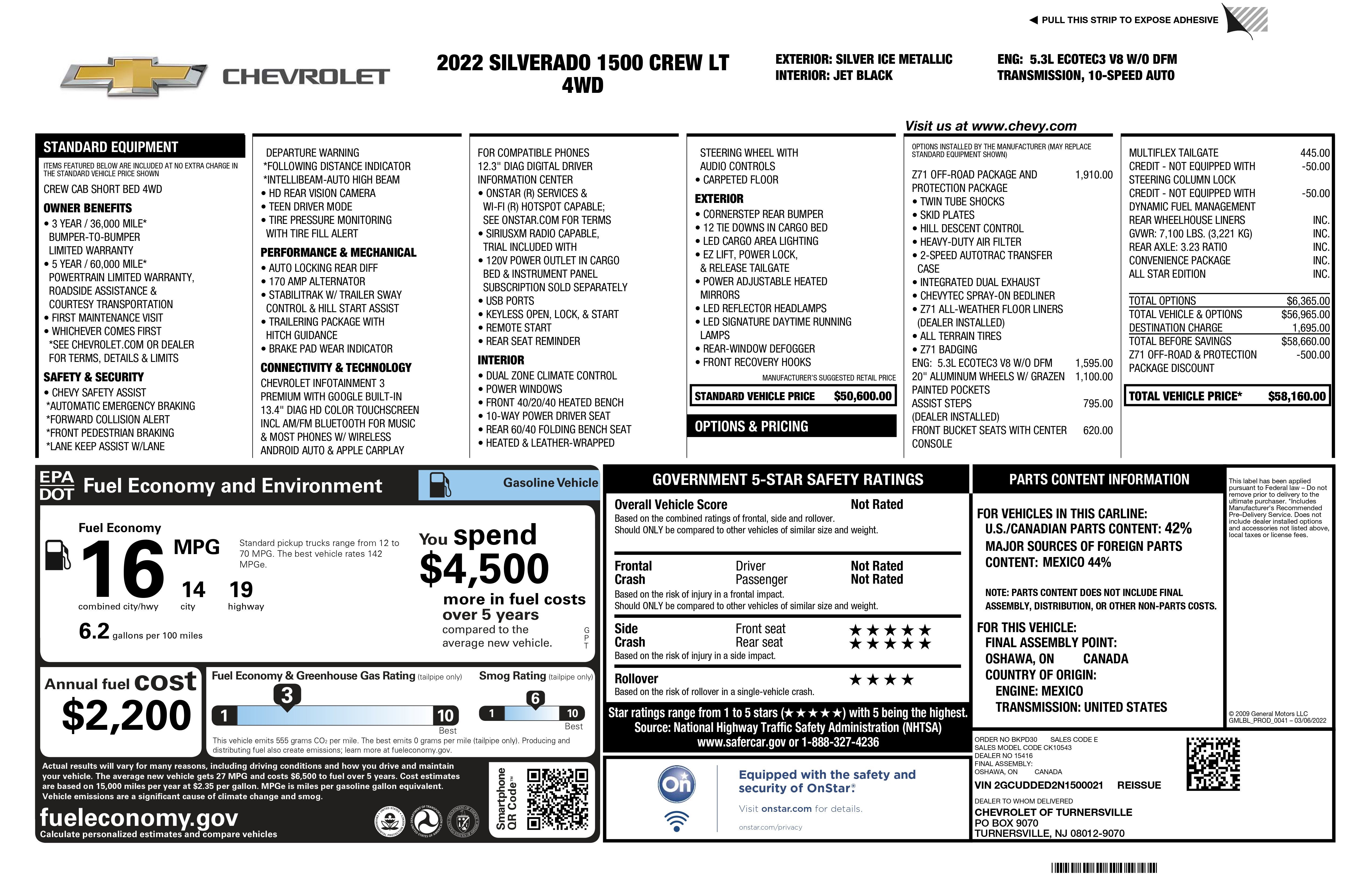 2022 Chevrolet Silverado 1500 LT