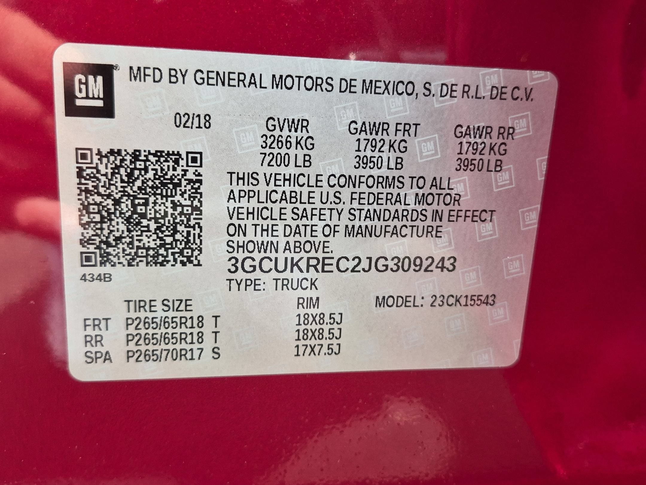 2018 Chevrolet Silverado 1500 LT