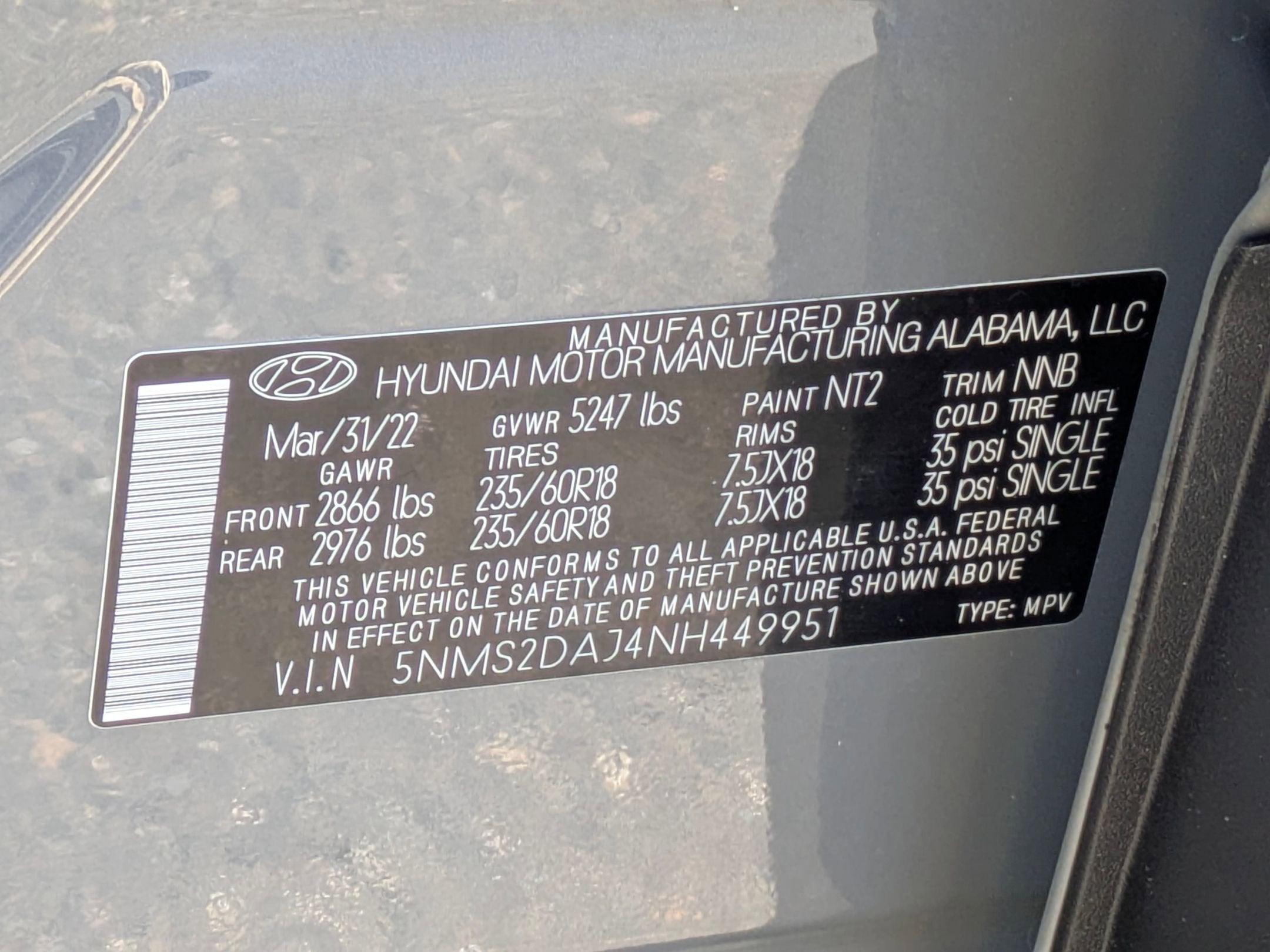 2022 Hyundai Santa Fe SEL