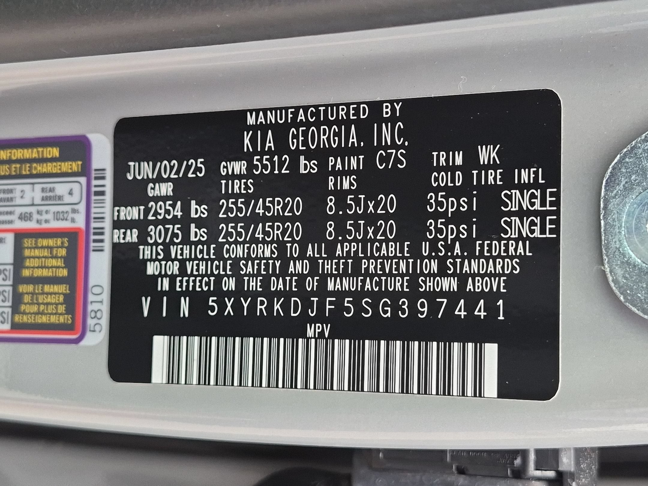 2025 Kia Sorento X-Line SX