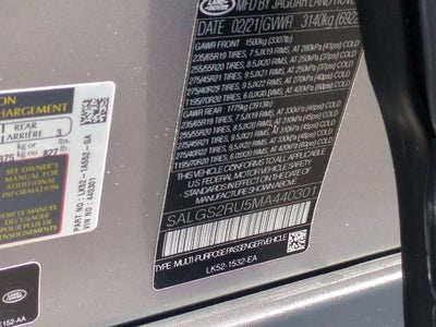 2021 Land Rover Range Rover Westminster