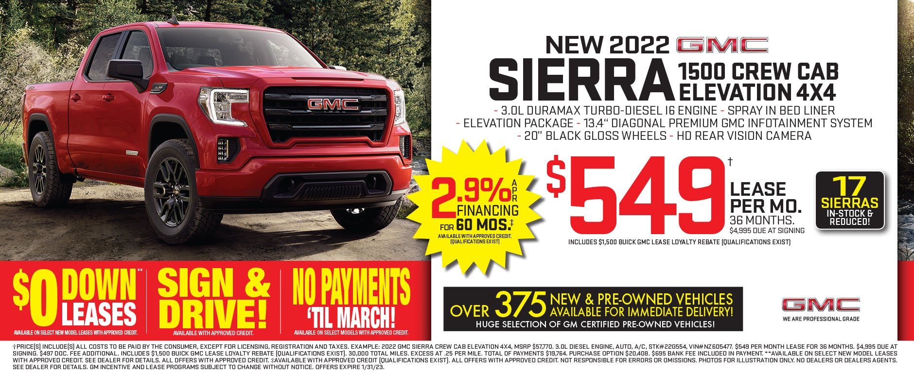 Gmc Sierra Lease Specials